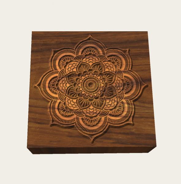 Mandalastempel aus Hartholz Mandalastempel aus Hartholz